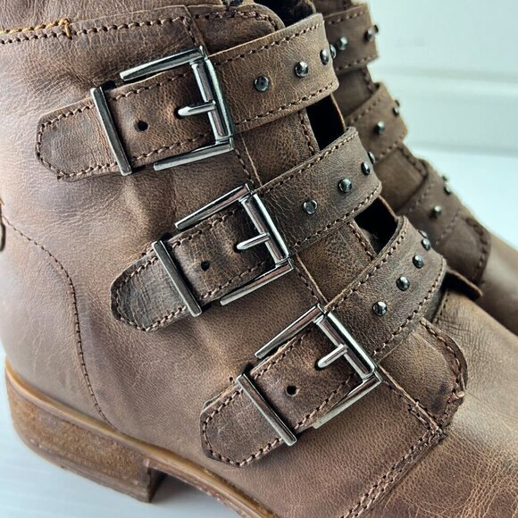 Josef Seibel Sienna 34 Ankle Booties Womens Size 40 Washed Taupe Brown - Picture 7 of 15